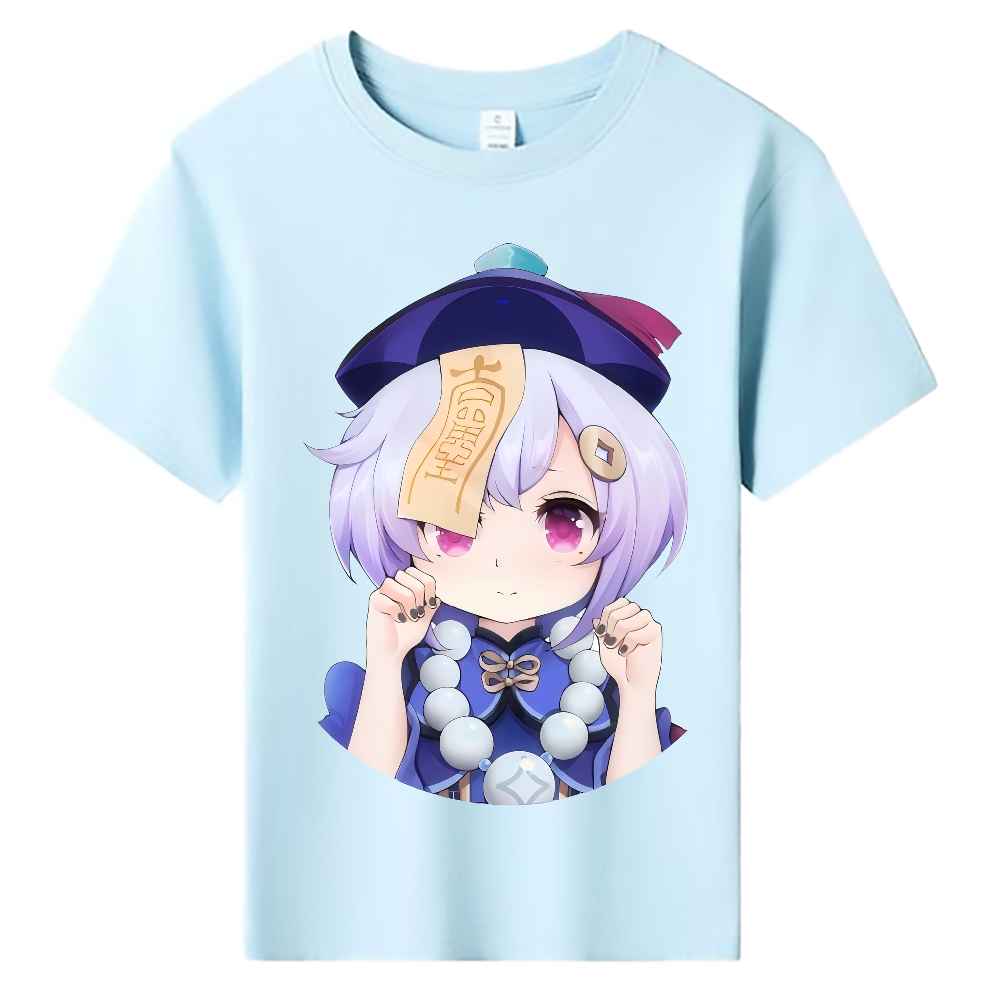 げんし神 七七 なな  genshin Nana 綿100％キッズTシャツ（フロントプリント）